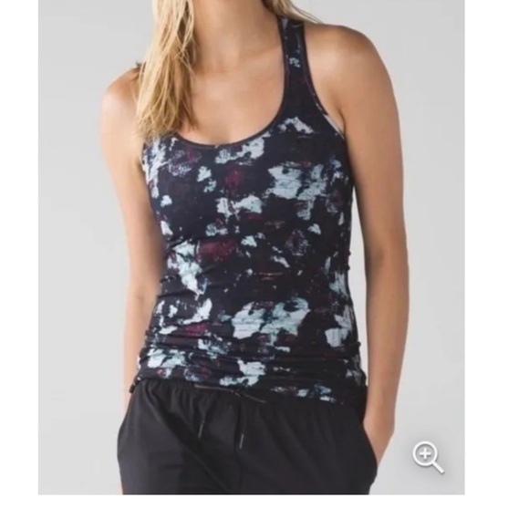 Lululemon Static Blossom Multi Color Cool Racerback Tank Top - Picture 1 of 8